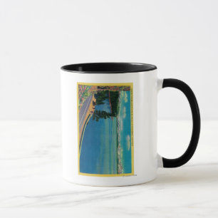 In Richtung der Zephyr-Bucht herein blicken, Mt. Tasse