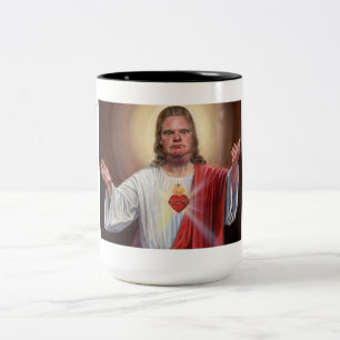 In Rob vertrauen wir - Rob-Ford-Kaffee-Tasse Zweifarbige Tasse