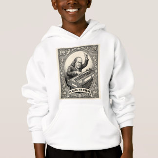In Rock We Trust 100 Rocks Franklin Keyboarder Hoodie