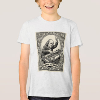 In Rock We Trust 100 Rocks Franklin Keyboarder Tri-Blend Shirt