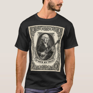 In Rock We Trust 1 Rock Washington Gitarre Vintage T-Shirt