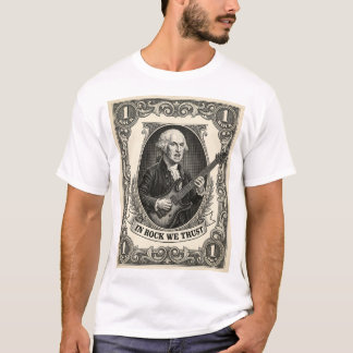 In Rock We Trust 1 Rock Washington Gitarre Vintage T-Shirt