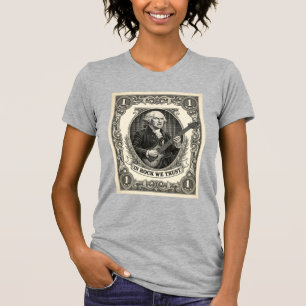 In Rock We Trust 1 Rock Washington Gitarre Vintage T-Shirt