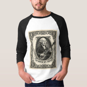 In Rock We Trust 1 Rock Washington Gitarre Vintage T-Shirt