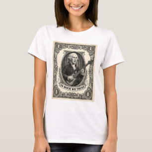 In Rock We Trust 1 Rock Washington Gitarre Vintage T-Shirt