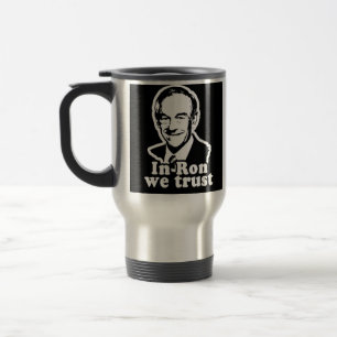 In Ron vertrauen wir Kaffee-/Tee-Tasse Reisebecher