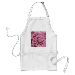 In Rosa gebadete japanische Kirschblüten Schürze