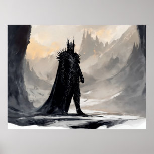 in Schatten geformt Poster