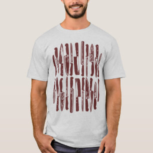 In Scheiben geschnitten und gewürfelt - Braun T-Shirt