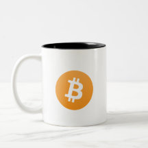 In Schlüssel vertrauen wir Bitcoin Tasse