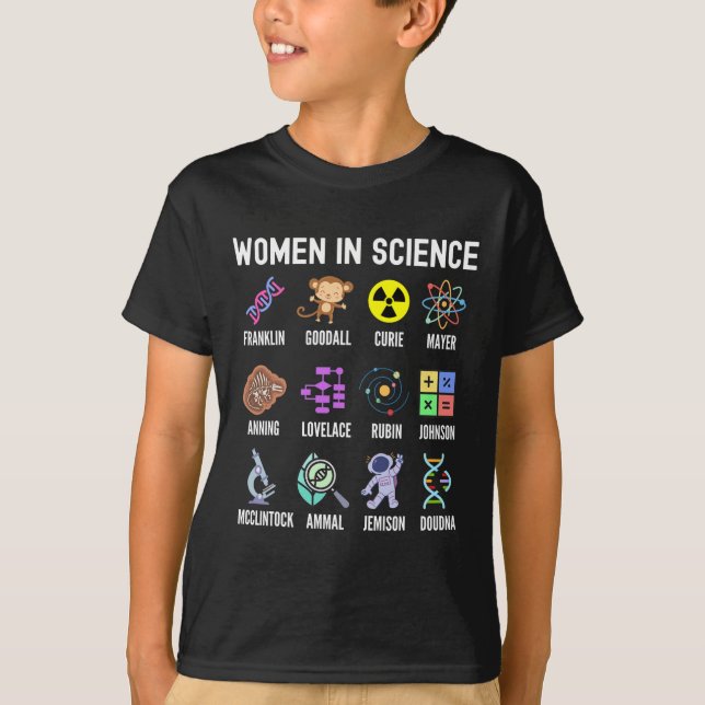In Science - Feministische Dampfmädchen Empowermen T-Shirt (Vorderseite)