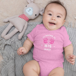 IN SEINEM BILD CHRISTLICH ERSTELLT BABY STRAMPLER