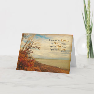 In seinem Wort stecke ich meine Hoffnung - Schrift Dankeskarte