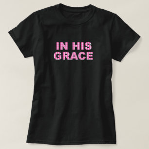 In seiner Grace Pink & Gingham Kariert Christlich T-Shirt