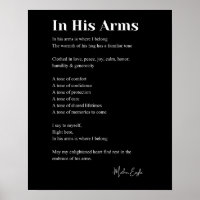In seiner Liebe Gedicht Wall Art Decor Poster