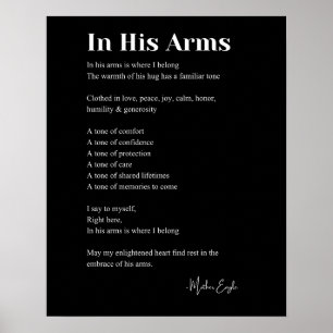 In seiner Liebe Gedicht Wall Art Decor Poster
