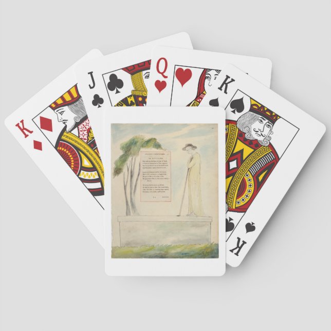 In Shepherd Reading the Epitaph, from Elegy Writte Spielkarten (Rückseite)