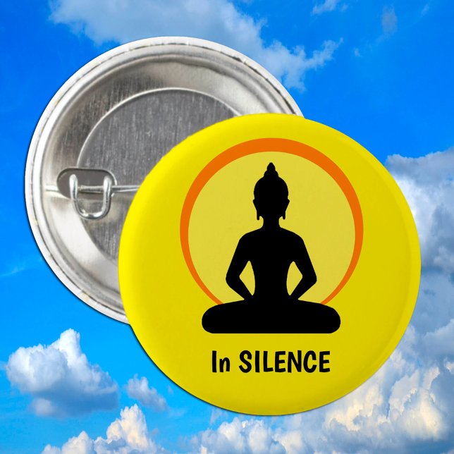In SILENCE Meditation & Buddha (Vipassana) Button (Von Creator hochgeladen)