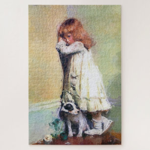 In skandalösem, Vintagem Ölgemälde Puzzle