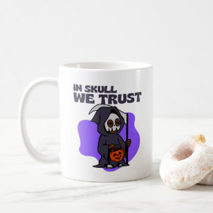 In Skull vertrauen wir Halloween-Design Kaffeetasse