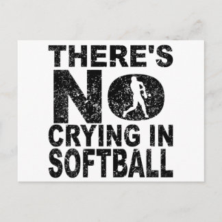 In Softball gibt es kein Weinen Postkarte