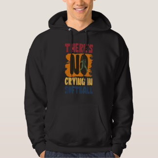 In Softball Softball Player Des gibt es kein Weine Hoodie