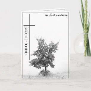 In stillem Gedenken - Baum auf der Wiese 2.0 Karte