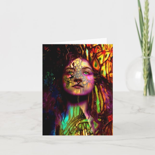 in Stücken Karte (Vorderseite)