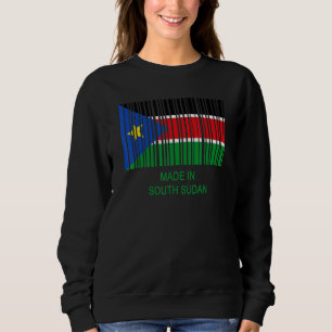 In Süd-Sudan-Flagge-Barcode hergestellt Sweatshirt
