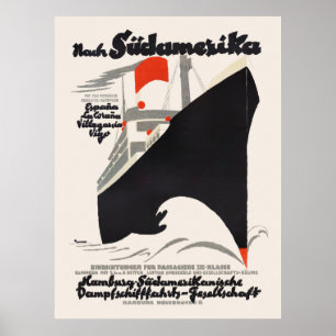 In Südamerika - Deutsches Vintage Poster der 20er