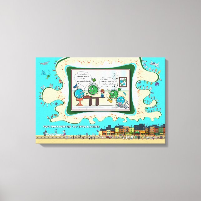 In The Atomic Residence | Entschuldigung 24x16 Leinwanddruck (Vorderseite)