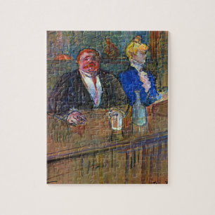 In The Bar von Toulouse Lautrec, Vintage Fine Art Puzzle