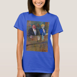 In The Bar von Toulouse Lautrec, Vintage Fine Art T-Shirt