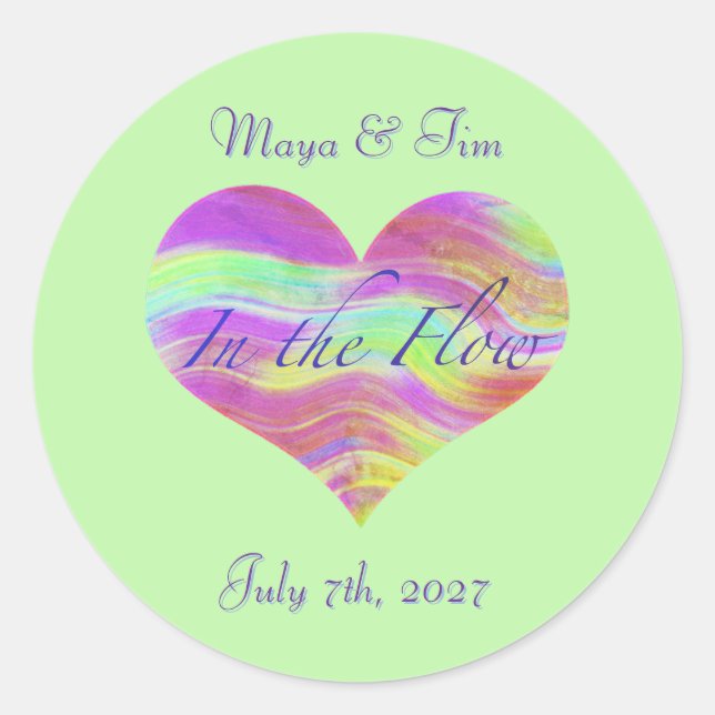 In the Flow of Love Sticker (Vorderseite)