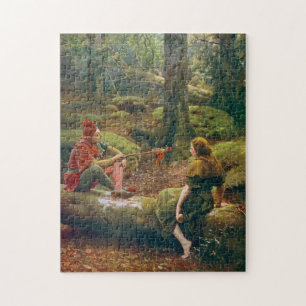 In The Forest Of Arden, c. 1892 von John Collier Puzzle