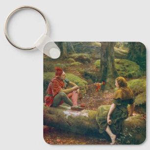 In The Forest Of Arden, c. 1892 von John Collier Schlüsselanhänger