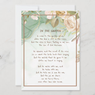~In the Garden Comforcieren Hymn Garden Antique Ro Karte