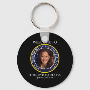 In The History Books Kamala Harris 2021 USA V.p. Schlüsselanhänger