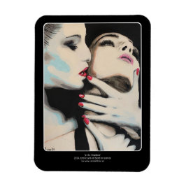 "In the Shadows" Gemälde auf einem Magnet