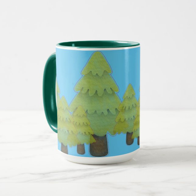 "In the Trees"-Kaffee Tasse (Vorderseite Links)
