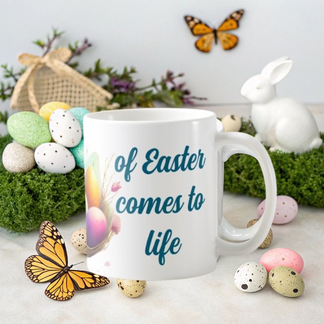 In this mug, the magic of Easter comes to life Kaffeetasse (Von Creator hochgeladen)