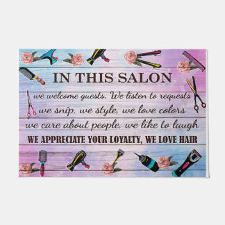 In This Salon Doormat, We Love Hair Mat Fußmatte