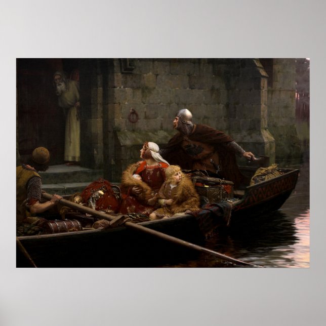 In Time of Peril, 1897 von Edmund Blair Leighton Poster (Vorne)