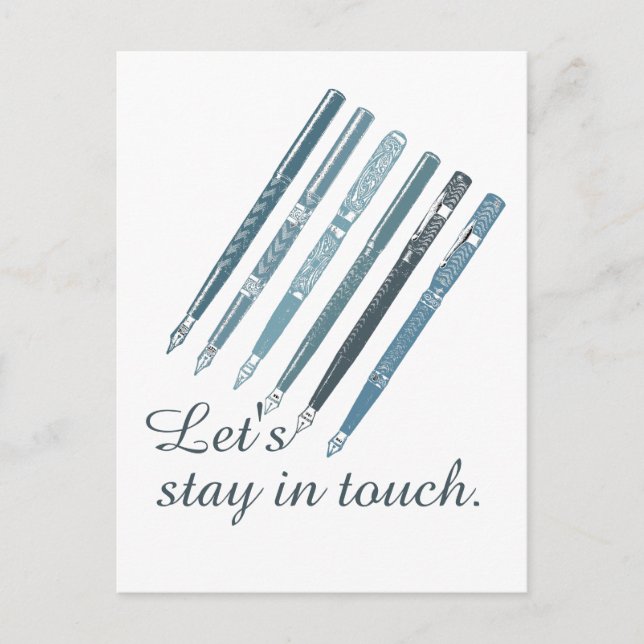 In Touch personalisierte Freundschaftsdarstellung  Postkarte (Vorderseite)