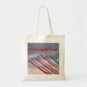 In Trump We Trust: Patriotische Flyover-Tasche Tragetasche
