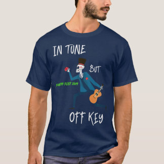 in tune aber off key Fantasy Fest 2019 Schädel Man T-Shirt
