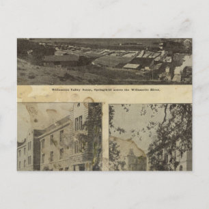 In und über Eugene, Oregon Postkarte