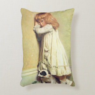 In Ungnade von Charles Burton Barber, Vintage Art Dekokissen