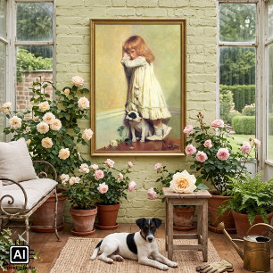 In Ungnade von Charles Burton Barber, Vintage Art Poster