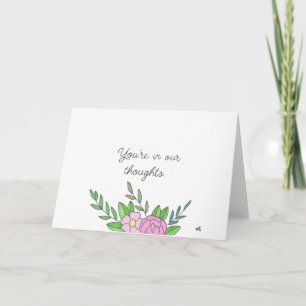 In unseren Gedanken Blume 1 Karte
